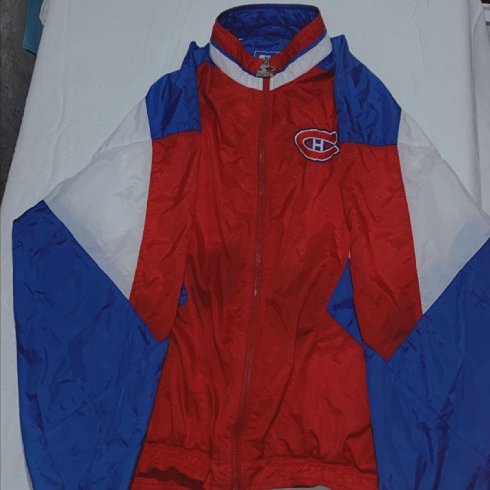Mens Vintage Montreal Canadiens Windbreaker